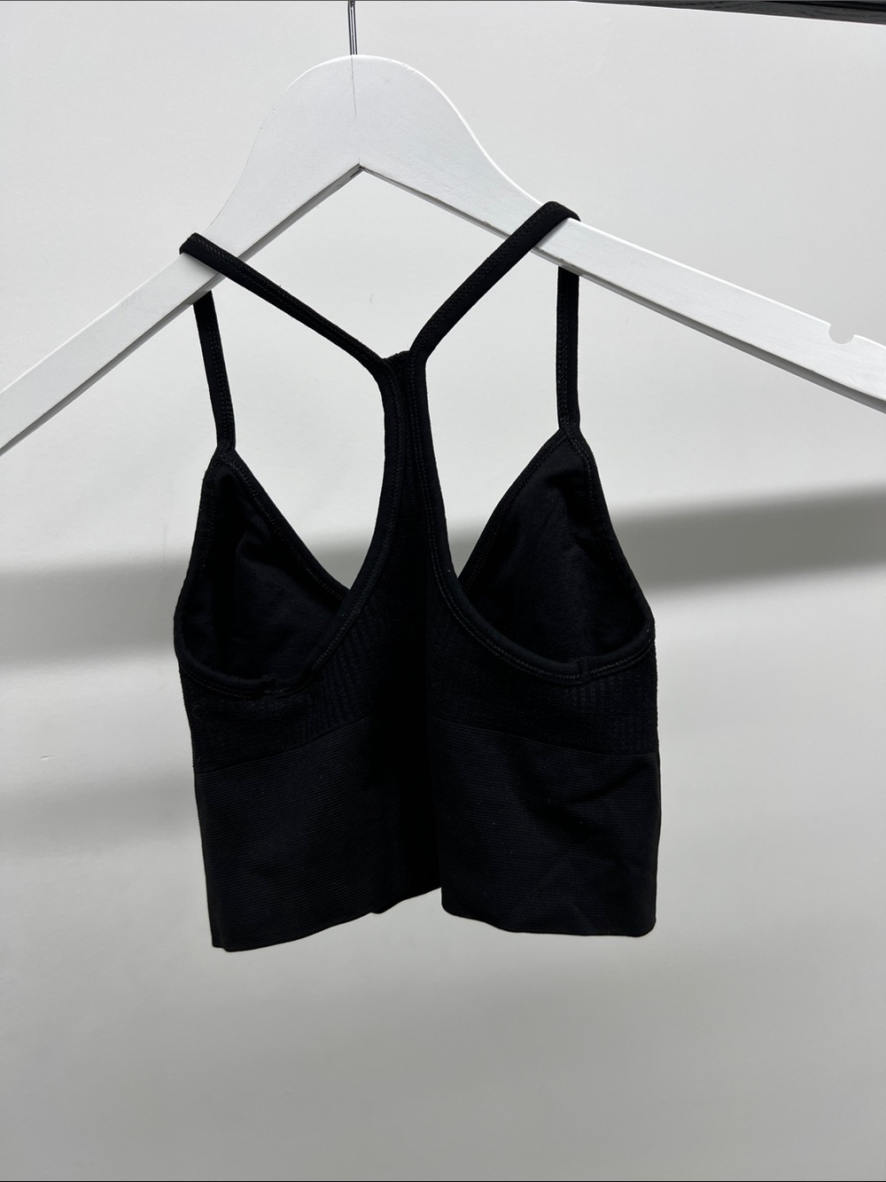 Black Racerback Sports Bra - Picture 3 of 4